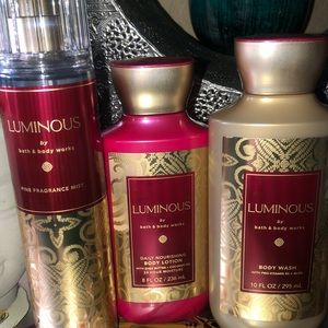Bath and Bodyworks newest collection, luminous signature collection brand new